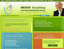 Tablet Screenshot of nexus-coaching.de